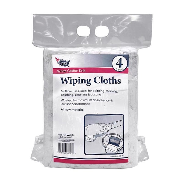 Paint Usa Cotton Knit Wiping Rags 4 lb 1 pk 6414BL0510DUSA - main